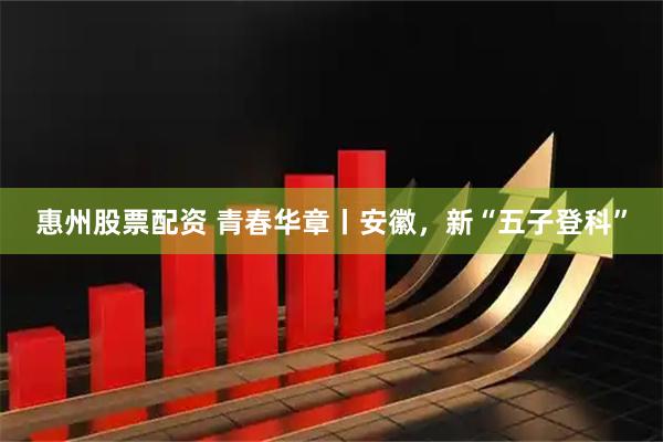 惠州股票配资 青春华章丨安徽，新“五子登科”